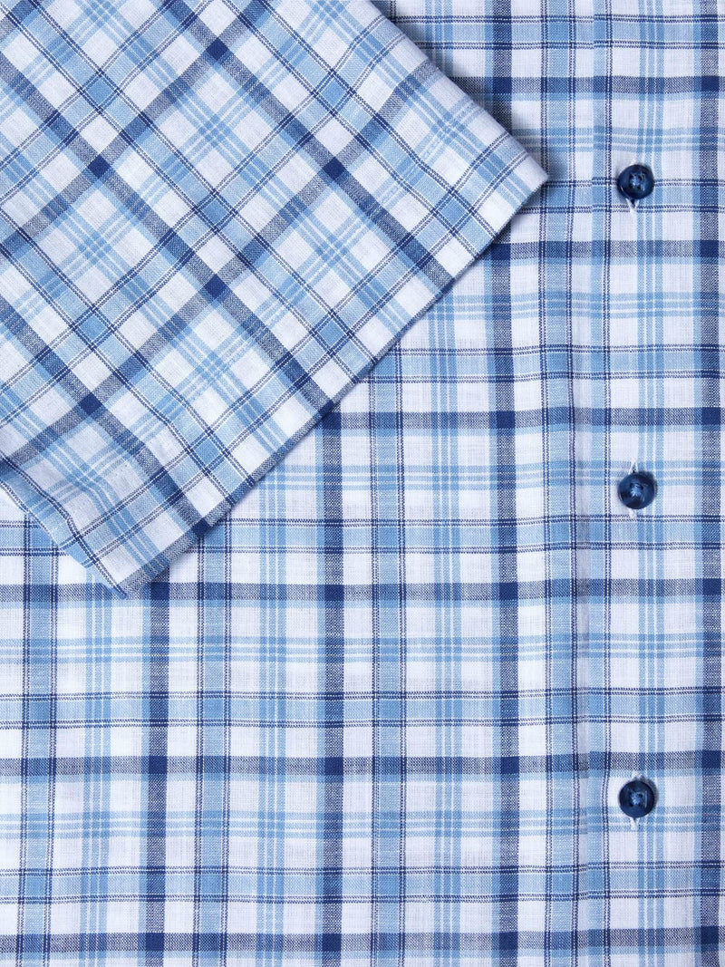 DG’s Drifter Short Sleeve Check Shirt Blue Northern Ireland Belfast