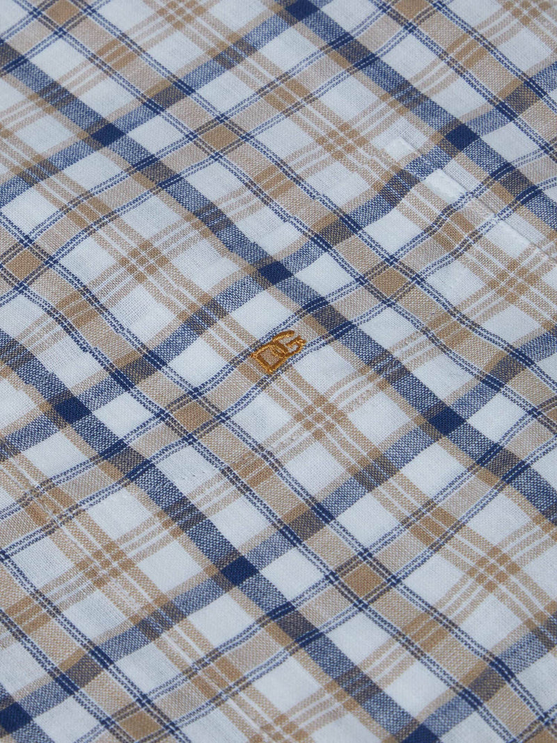DG’s Drifter Short Sleeve Check Shirt Tan Northern Ireland Belfast
