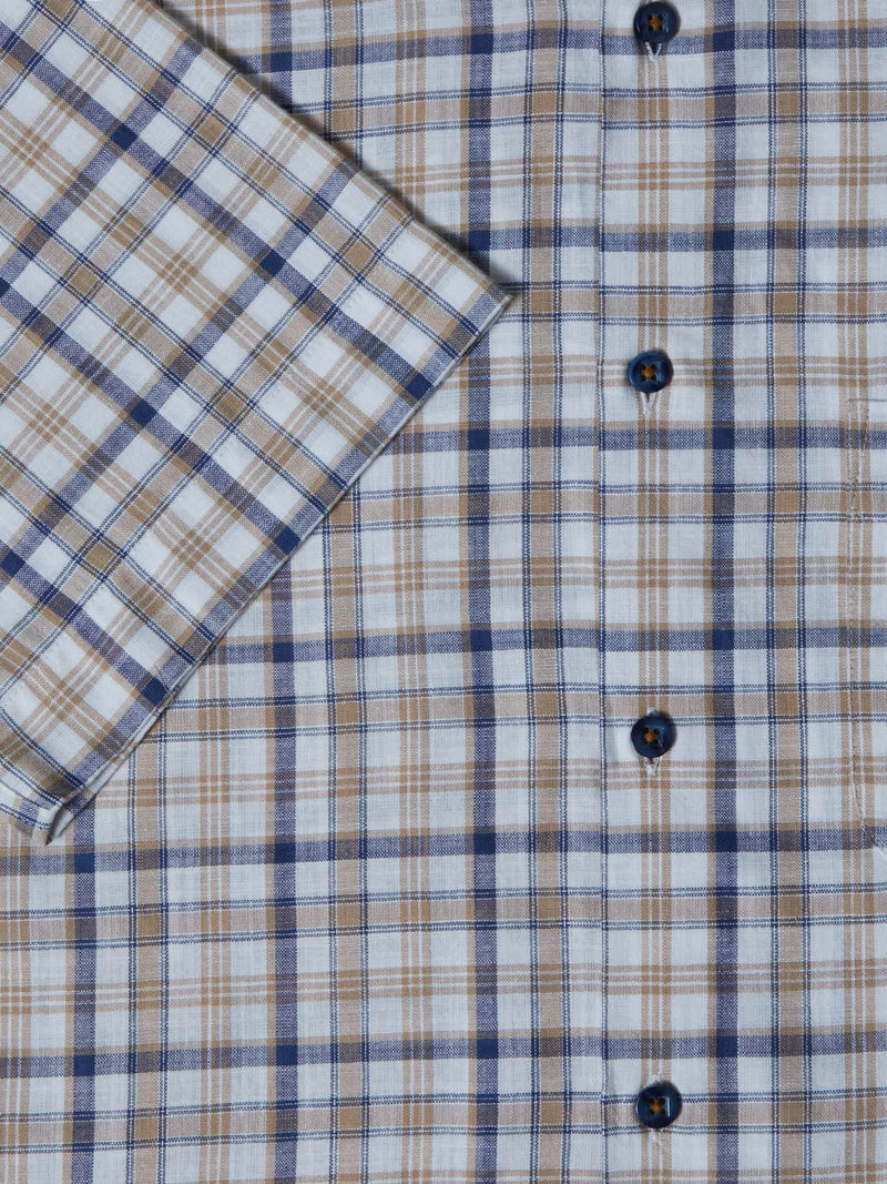 DG’s Drifter Short Sleeve Check Shirt Tan Northern Ireland Belfast