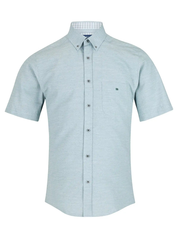 DG’s Drifter Short Sleeve Oxford Shirt Green Northern Ireland Belfast