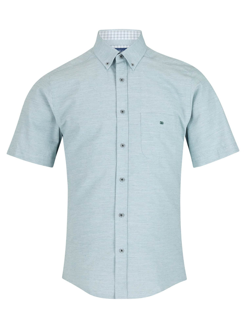 DG’s Drifter Short Sleeve Oxford Shirt Green Northern Ireland Belfast