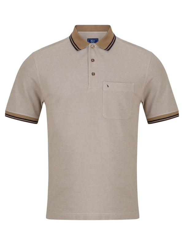 DG’s Drifter Short Sleeve Polo Shirt Stone Beige Northern Ireland