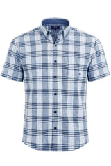 DG’s Drifter Short Sleeve Shirt Blue Check Northern Ireland Belfast