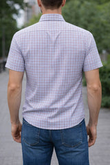 DG’s Drifter Short Sleeve Shirt Blue/Red Check Northern Ireland