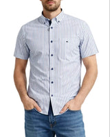 DG’s Drifter Short Sleeve Shirt Blue/White Stripe Northern Ireland