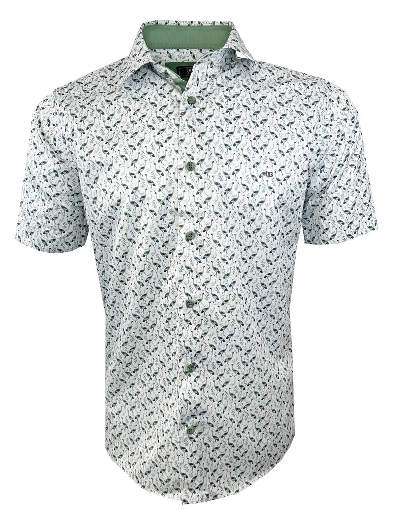 DG’s Drifter Short Sleeve Shirt Light Green Northern Ireland Belfast