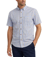 DG’s Drifter Short Sleeve Shirt Sky Blue/Beige Gingham Northern