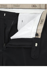 DGs Prestige Wool Blend Trousers Black - Pants