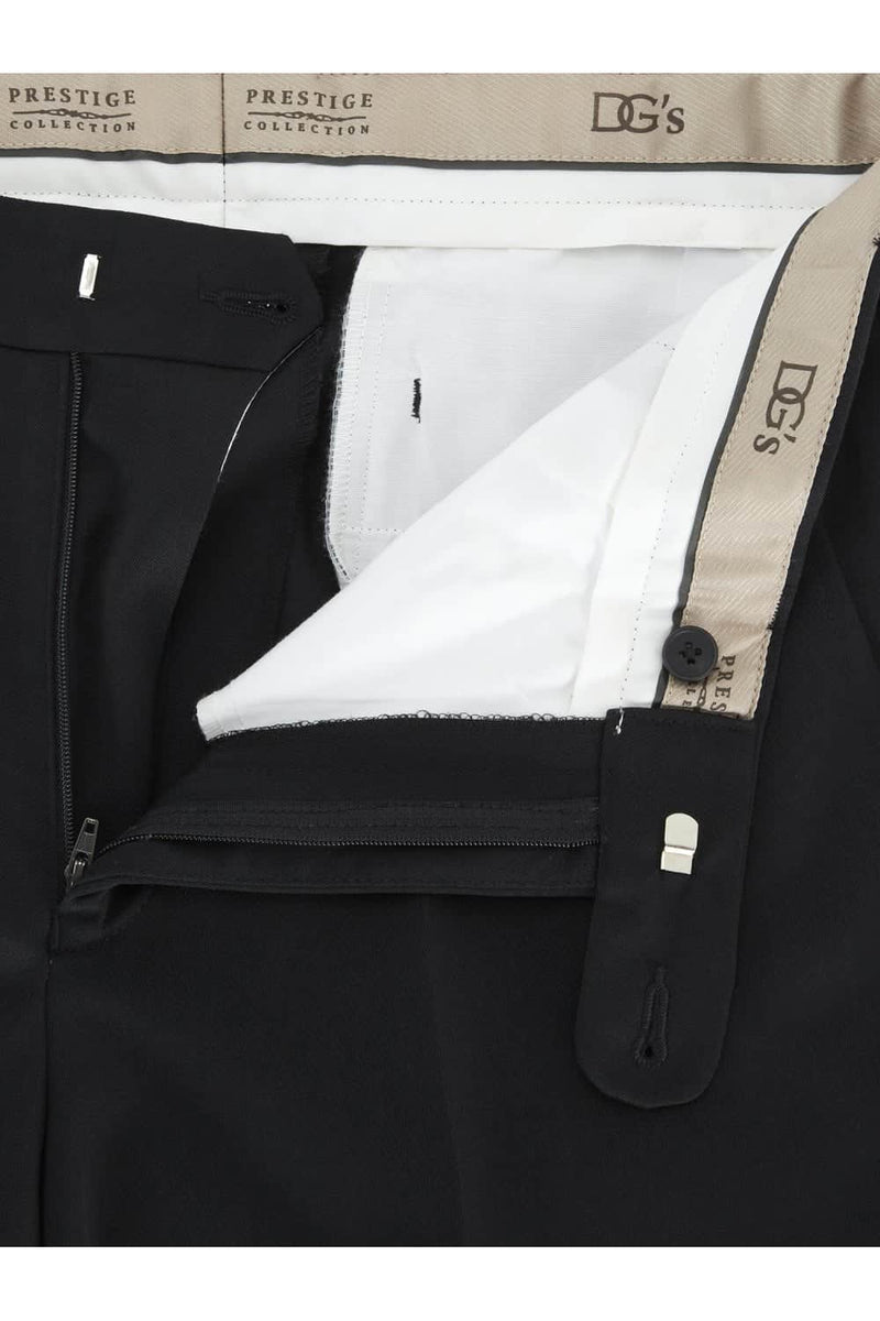DGs Prestige Wool Blend Trousers Black - Pants