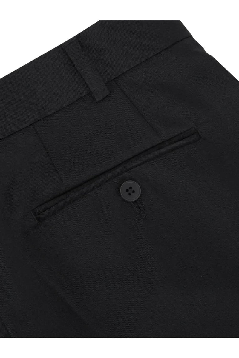 DGs Prestige Wool Blend Trousers Black - Pants