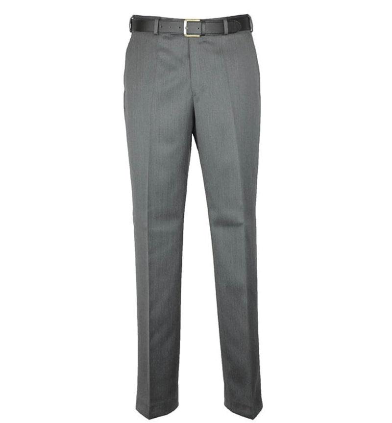 DGS Prestige San Remo Flat Front Trousers Charcoal Grey