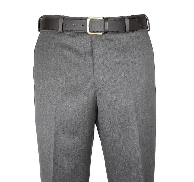 DGS Prestige San Remo Flat Front Trousers Charcoal Grey