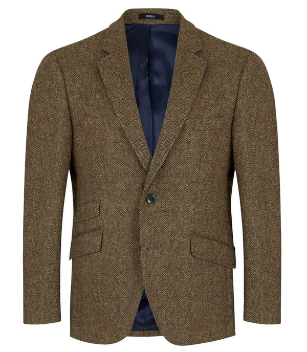 Douglas Cotswold Sports Jacket Blazer Herringbone Taupe Northern
