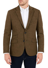 Douglas Cotswold Sports Jacket Blazer Herringbone Taupe Northern
