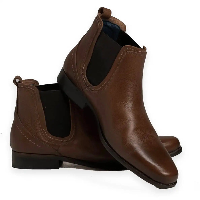 Escape Austin Dealer Chelsea Boots Tumbled Caramel - Shoes
