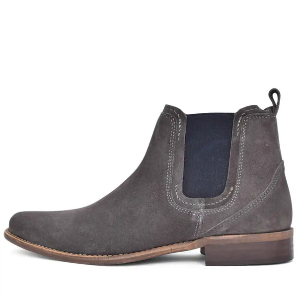 Mens suede chelsea top boots uk