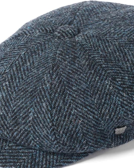 Failsworth Carloway 4750 Tweed Baker Boy Cap Blue Northern Ireland