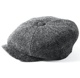 Failsworth - Carloway Harris Tweed Newsboy Cap - Grey
