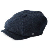 Failsworth - Carloway Harris Tweed Newsboy Cap - Navy