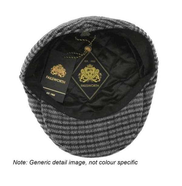 Failsworth Norwich 246 Flat Cap - Brown Check