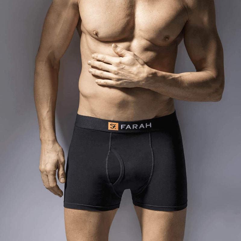 Farah Chorley Lot de 5 boxers élastiques avec logo Noir, Noir , L Farah Chorley Lot de 5 boxers élastiques avec logo Noir, Noir , L
