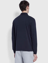 Farah Haslam Long Sleeve Polo Shirt Navy - Shirts & Tops
