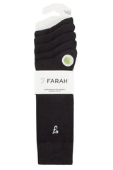 Farah Mens 5 Pack Bamboo Socks Dark Navy/Cerise Northern Ireland