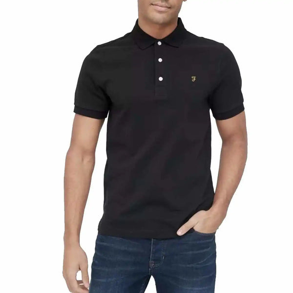 Farah Blanes Polo Shirt - Black