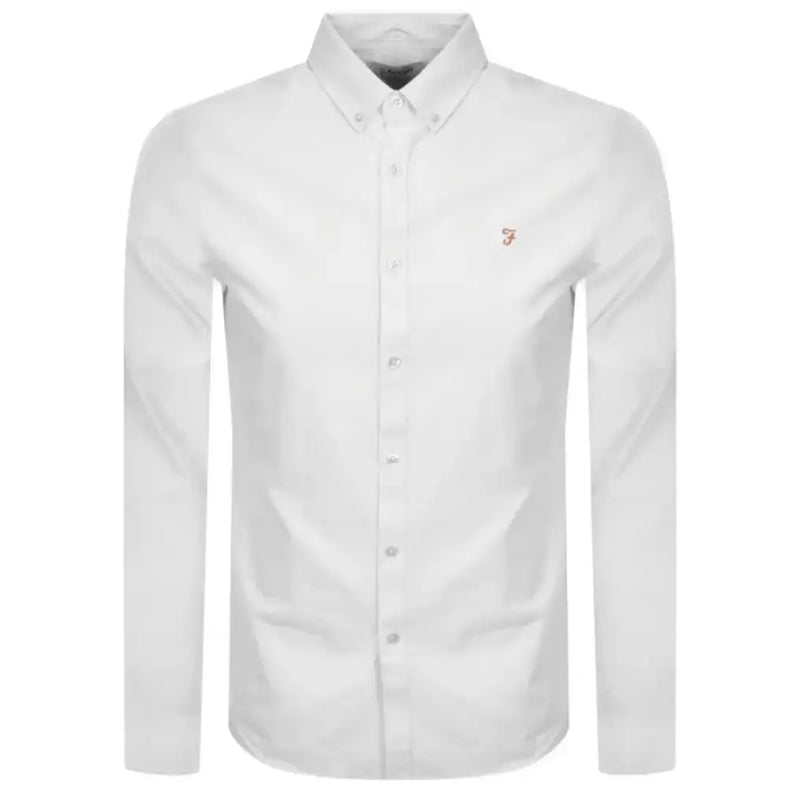 Farah Brewer Oxford Shirt - White