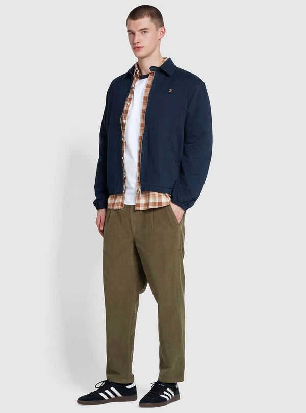 Farah Men’s Cane Blouson Harrington Jacket True Navy Northern