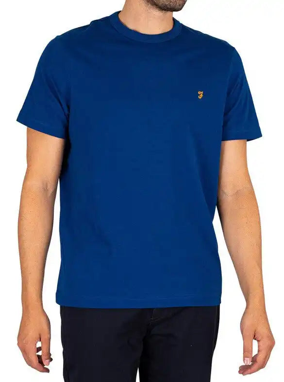 Farah Danny T-Shirt Peony Blue - Shirts & Tops