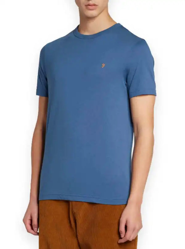 Farah Men’s Danny T-Shirt Steel Blue - Shirts & Tops