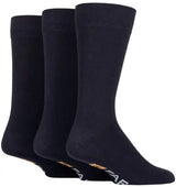 Farah Plain Cotton Socks 3 Pack Navy 6-11 UK