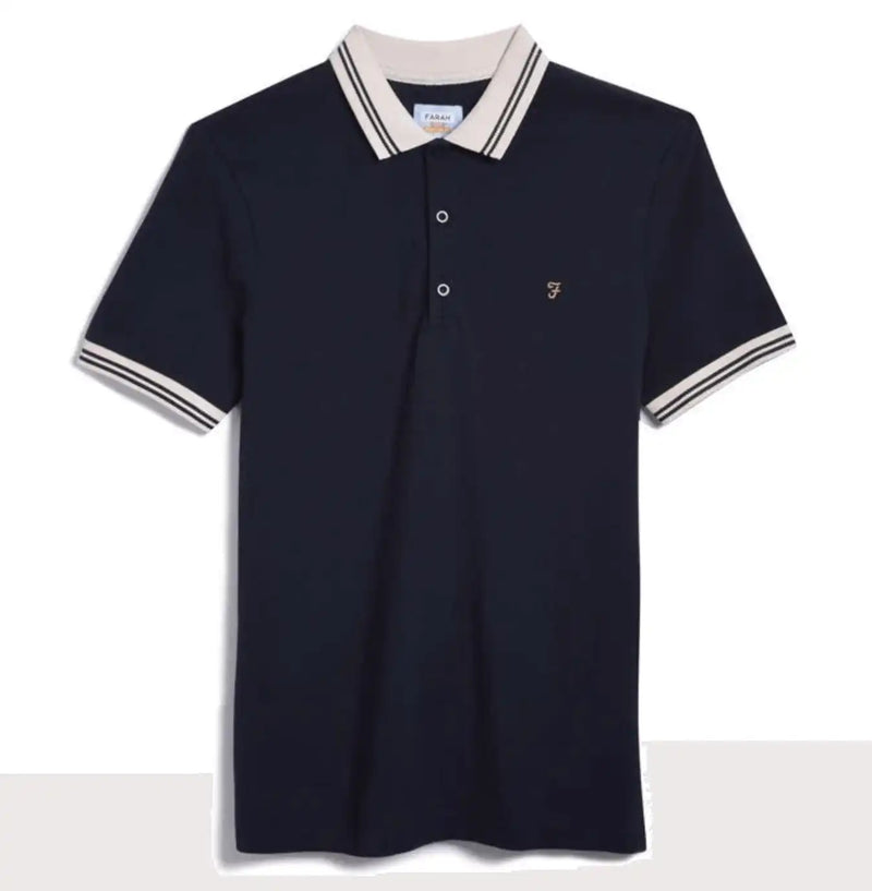 Farah Stanton Polo Shirt - True Navy