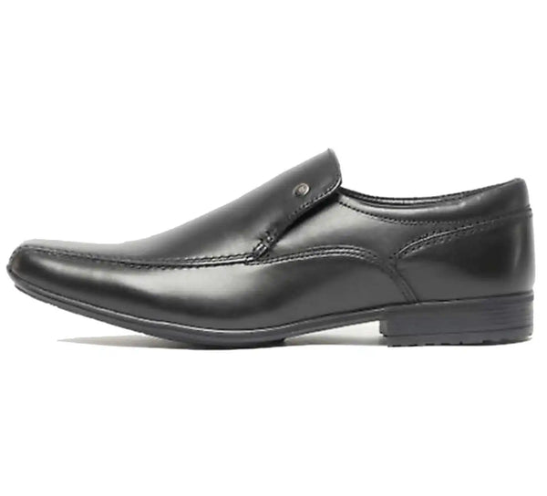Front Belmont Black Leather Dress Shoes - Shoes