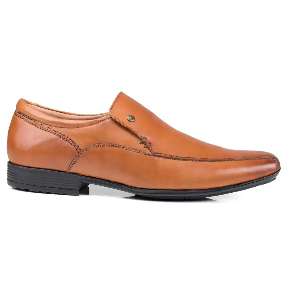 Mens leather slip on dress shoes hotsell