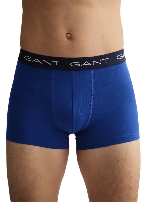 GANT 3 Pack Boxer Trunk Cotton Stretch Blue,Grey,Navy - 