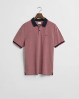 GANT Mens 4-Color Oxford Pique Polo Shirt Watermelon Red Northern