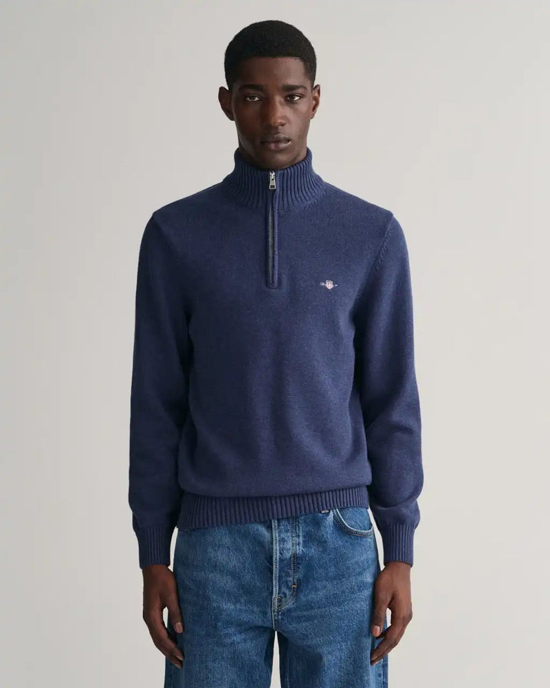 Gant herringbone 2025 half zip sweater