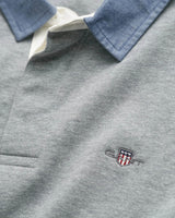 GANT Mens Chambray Collar Heavy Rugger Grey Melange Northern Ireland