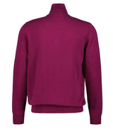 GANT Mens Classic Cotton Half Zip Sweater Beautyberry Purple Northern