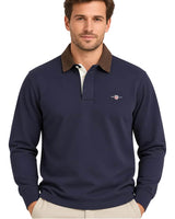 GANT Mens Cord Collar Rugger Evening Blue Northern Ireland Belfast