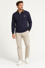 GANT Mens Cord Collar Rugger Evening Blue Northern Ireland Belfast