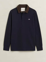 GANT Mens Cord Collar Rugger Evening Blue Northern Ireland Belfast