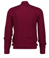 GANT Mens Cotton Pique Half Zip Jumper Rich Wine Northern Ireland