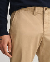 GANT Mens Hallden Slim Fit Twill Chinos Dark Beige Ballynahinch