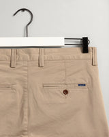 GANT Mens Hallden Slim Fit Twill Chinos Dark Beige Ballynahinch