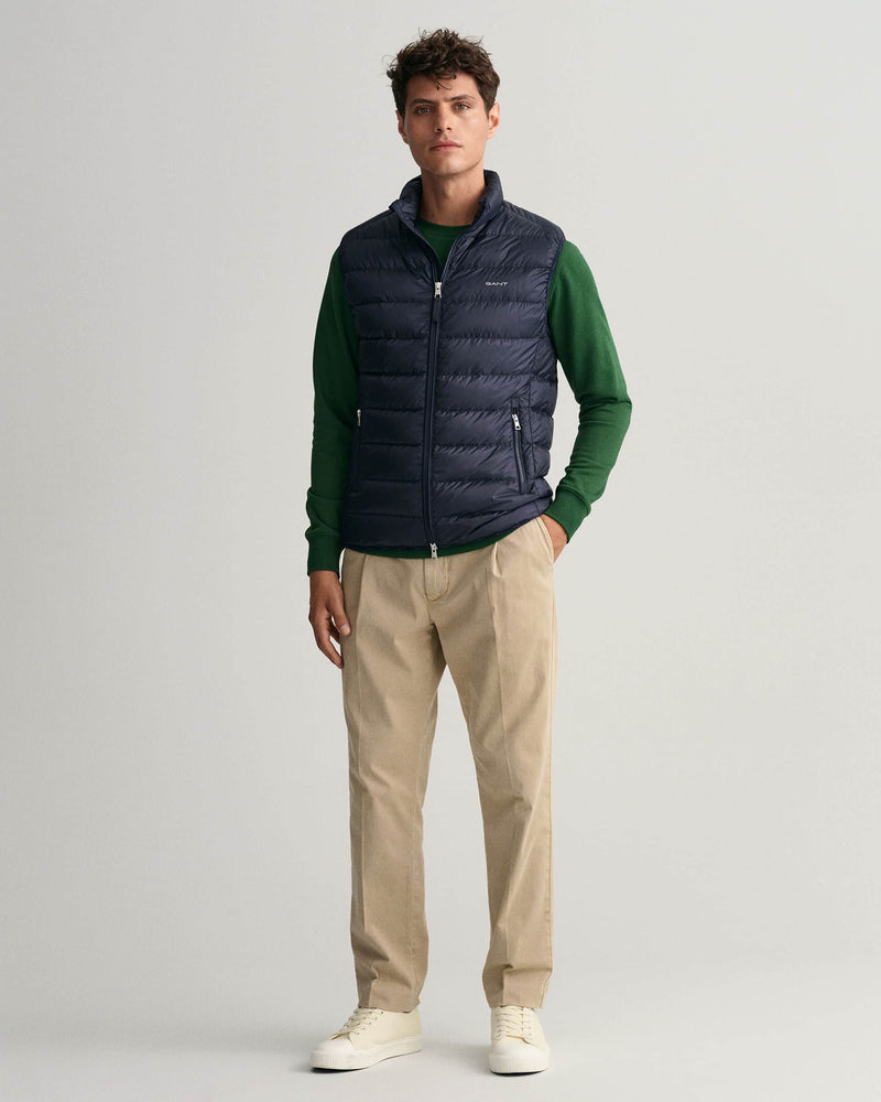 GANT Mens Light Down Gilet Evening Blue Navy Ballynahinch Northern