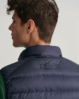 GANT Mens Light Down Gilet Evening Blue Navy Ballynahinch Northern