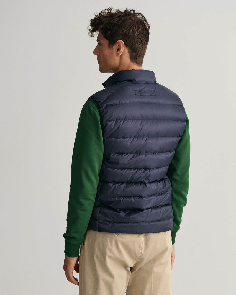 GANT Mens Light Down Gilet Evening Blue Navy Ballynahinch Northern